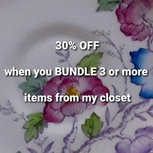 Bundle 3 or more items & get  30% OFF Read Details in Description